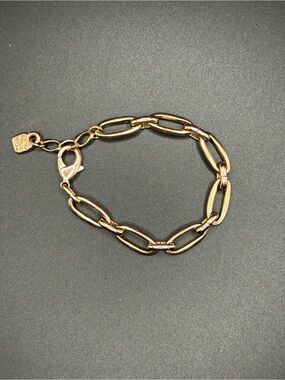 UNO de 50 Gold-Plated Oval Link Bracelet